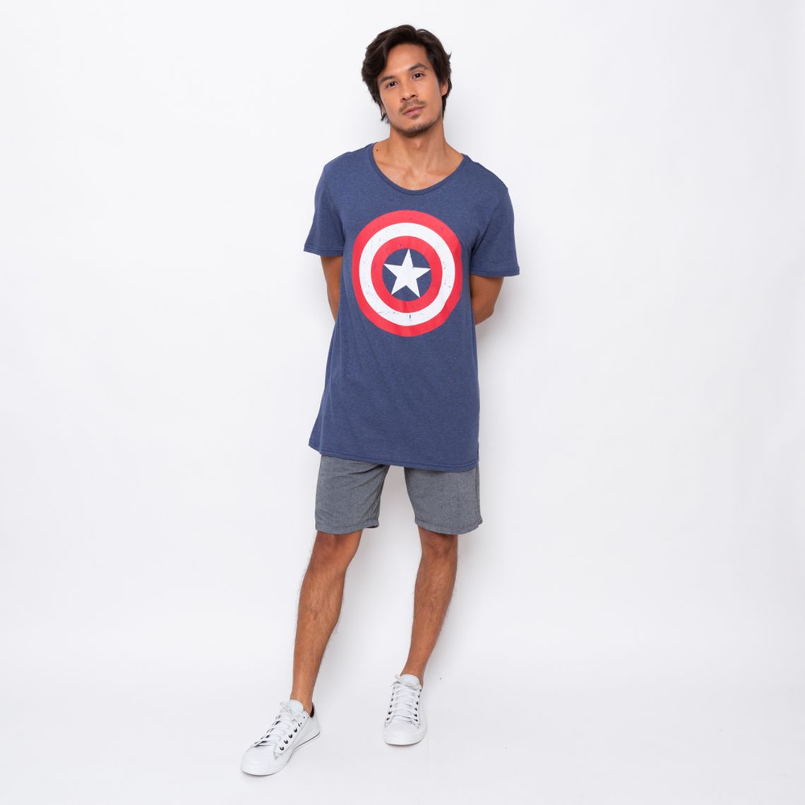 camiseta capitao america masculina