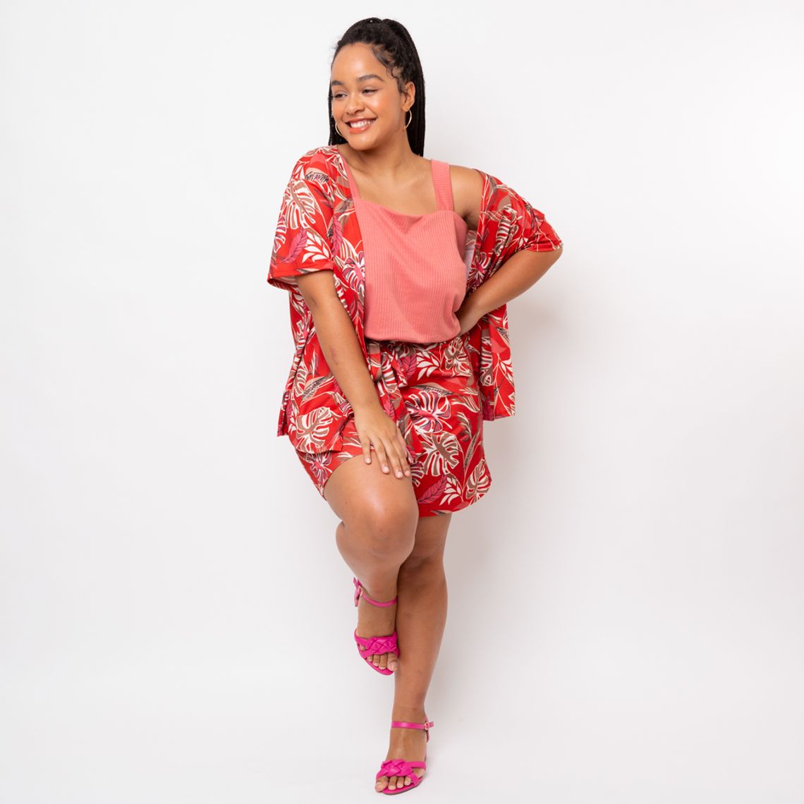 blusa kimono plus size