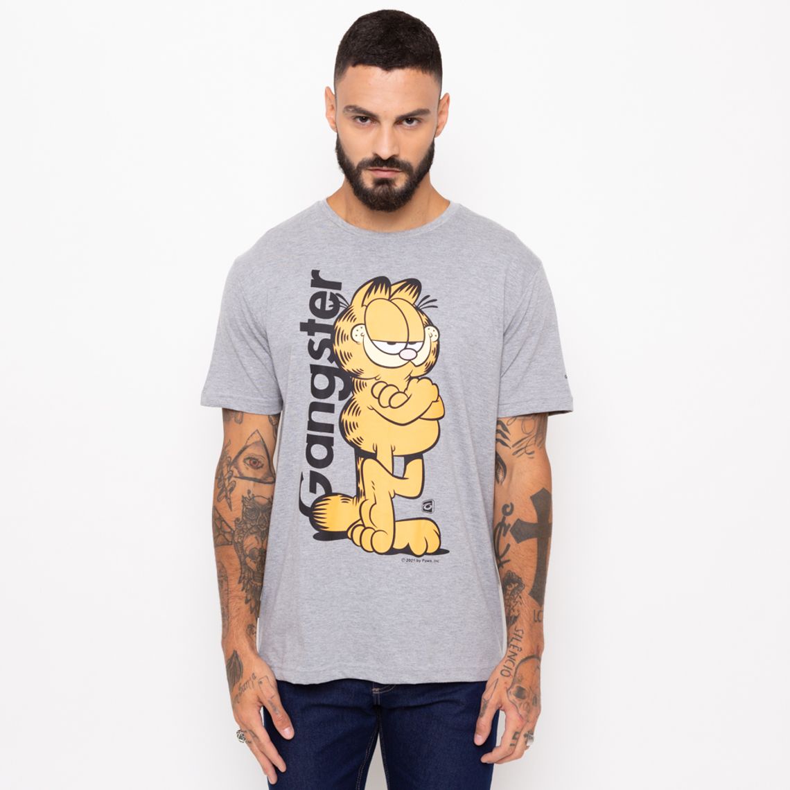 camiseta garfield masculina