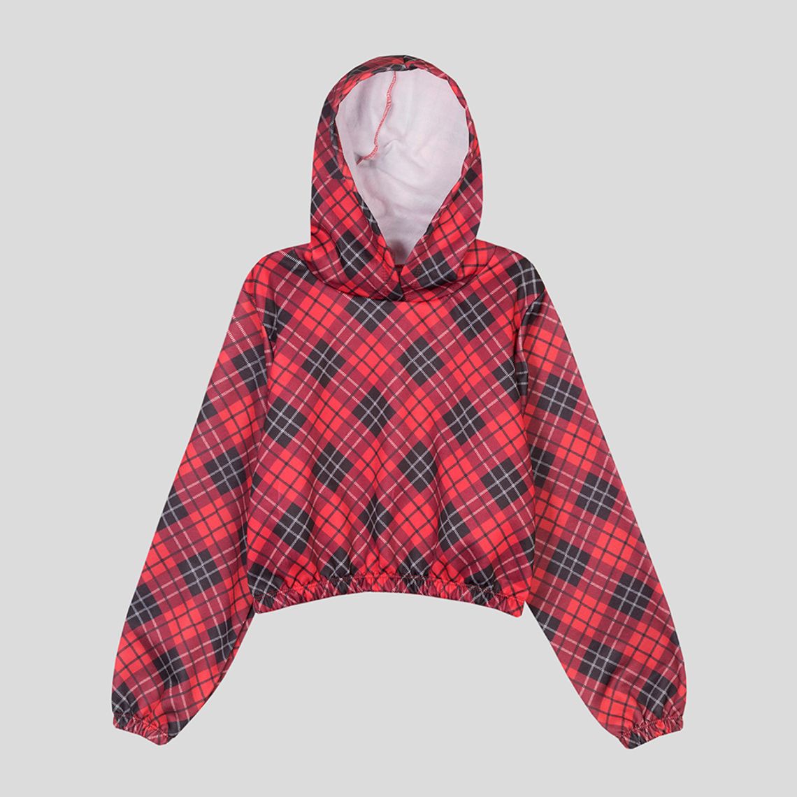 moletom com capuz flannel look