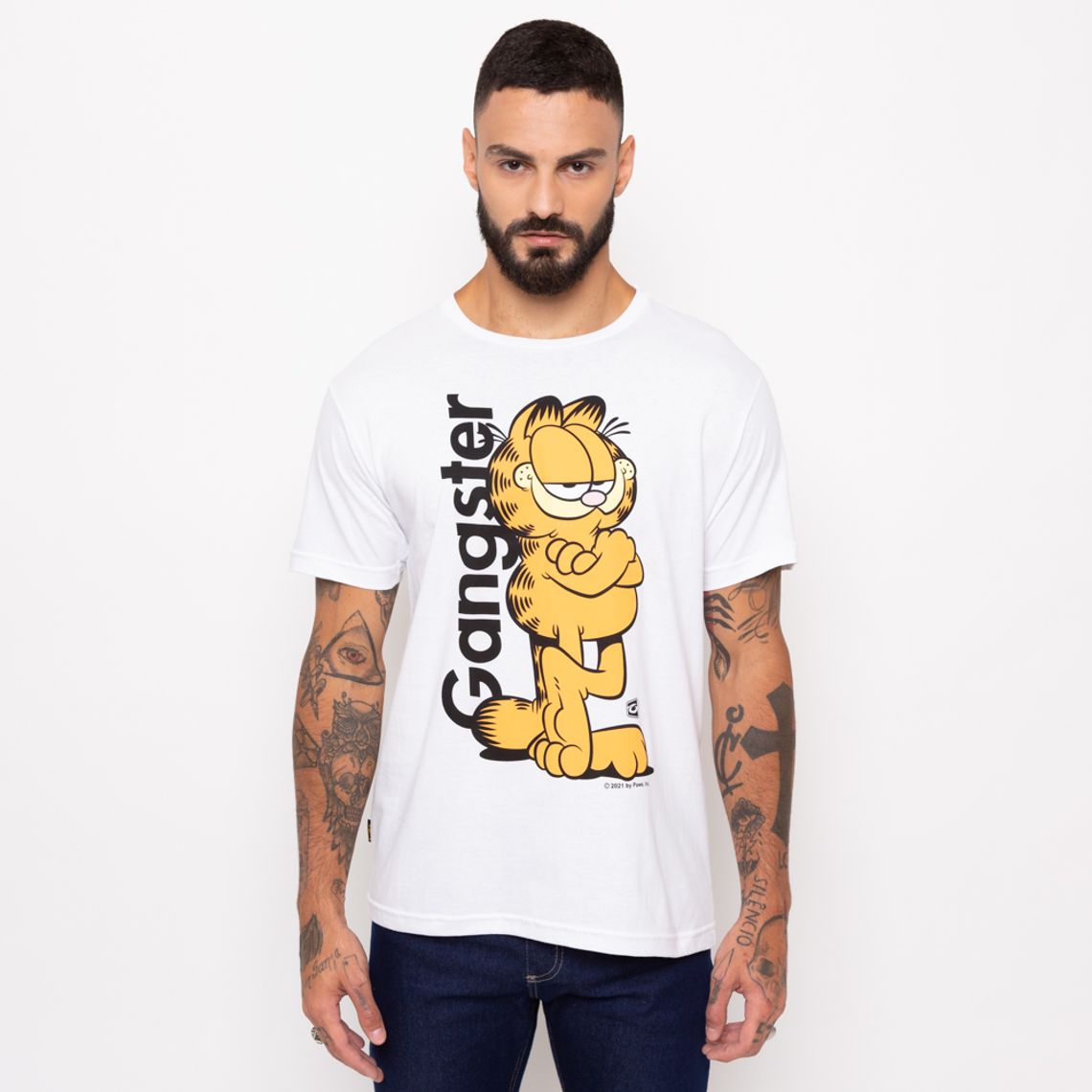 camiseta garfield masculina