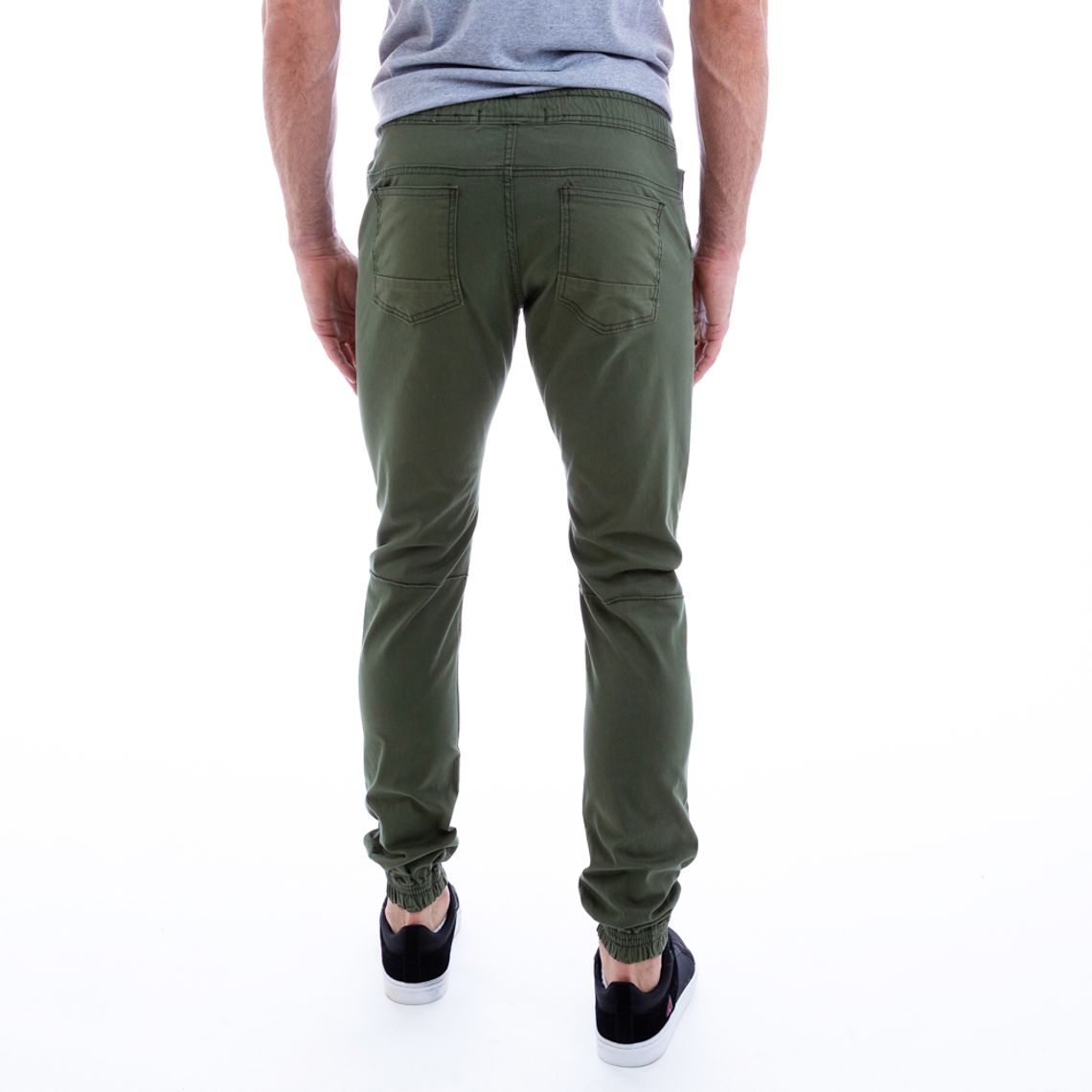 calça jogger verde militar masculina