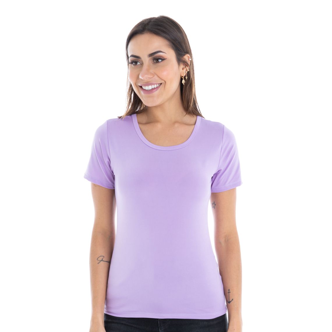 Blusa lilás feminina Clearance