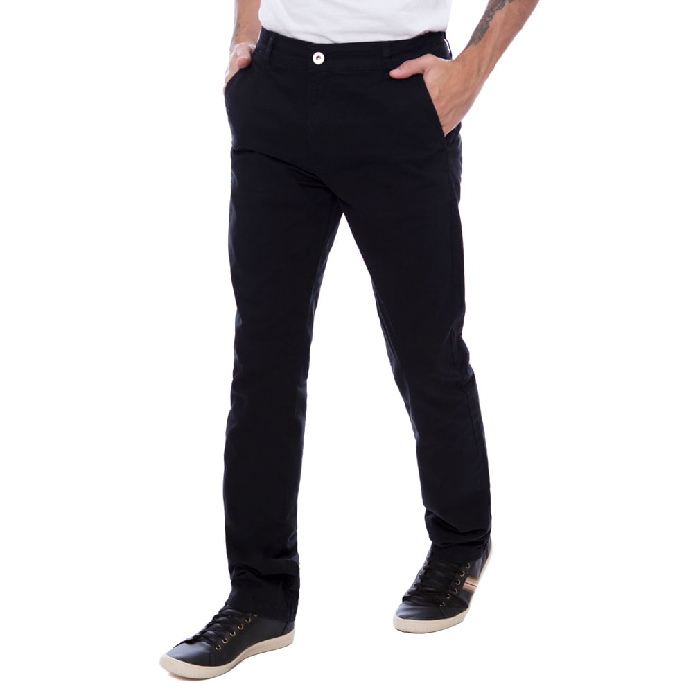 calça masculina sarja reta