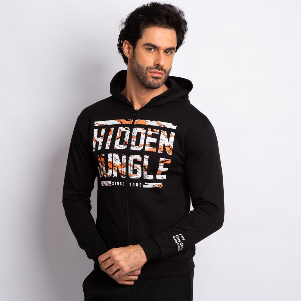 superdry black moletom com capuz mens