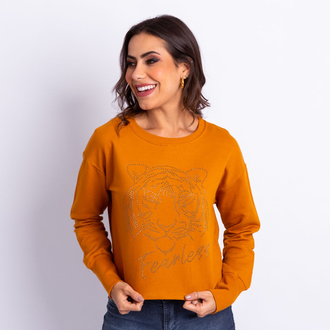 burnt orange moletom com capuz women's