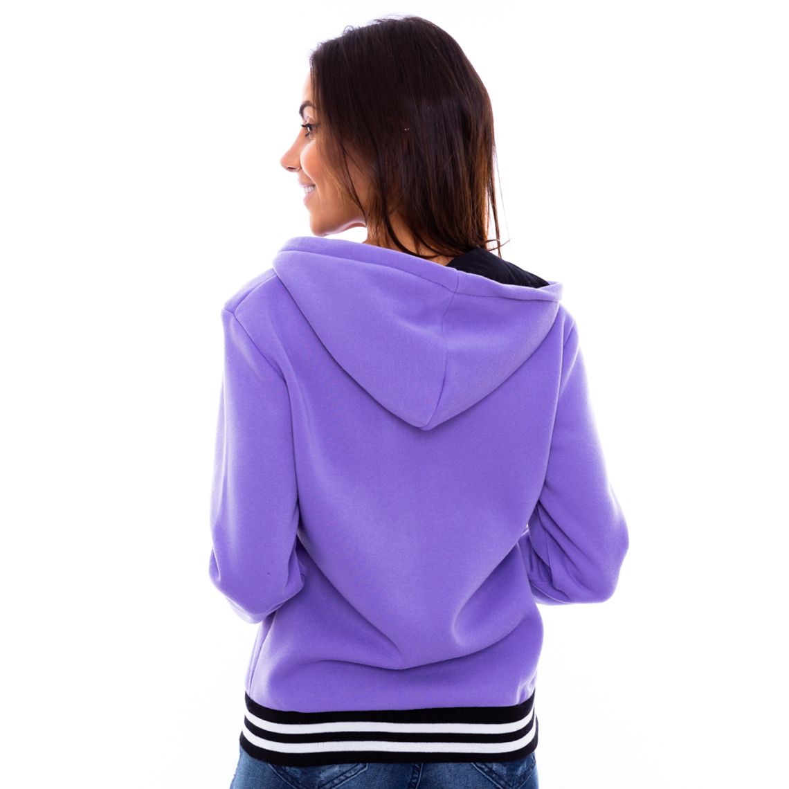 mauve zip up moletom com capuz