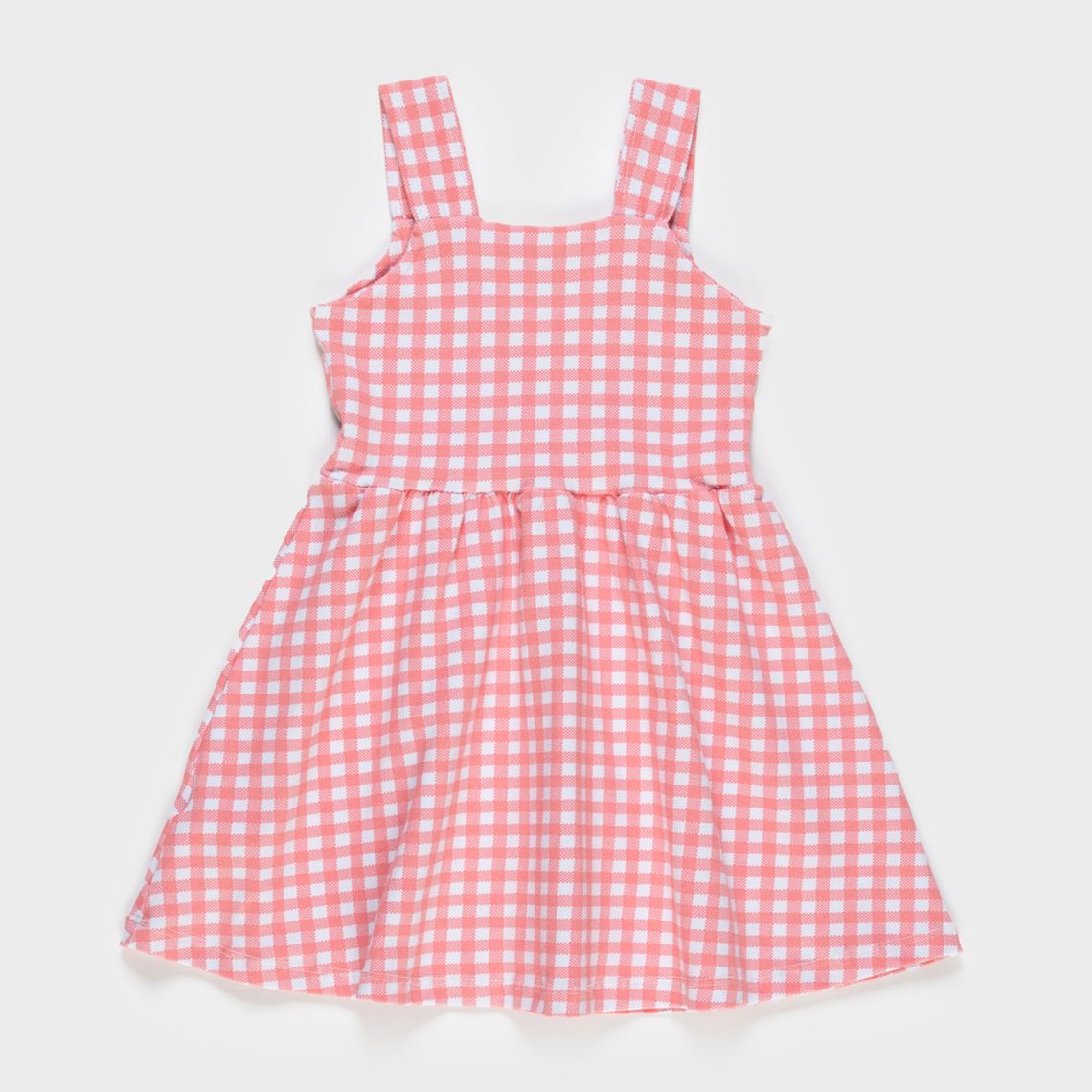 Vestido Infantil Xadrez 1 a 3 Anos Menina Cotton - eskala