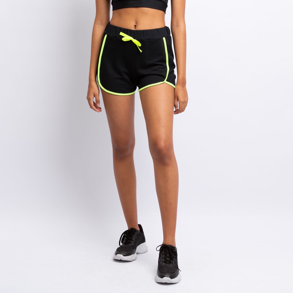 short feminino de algodão