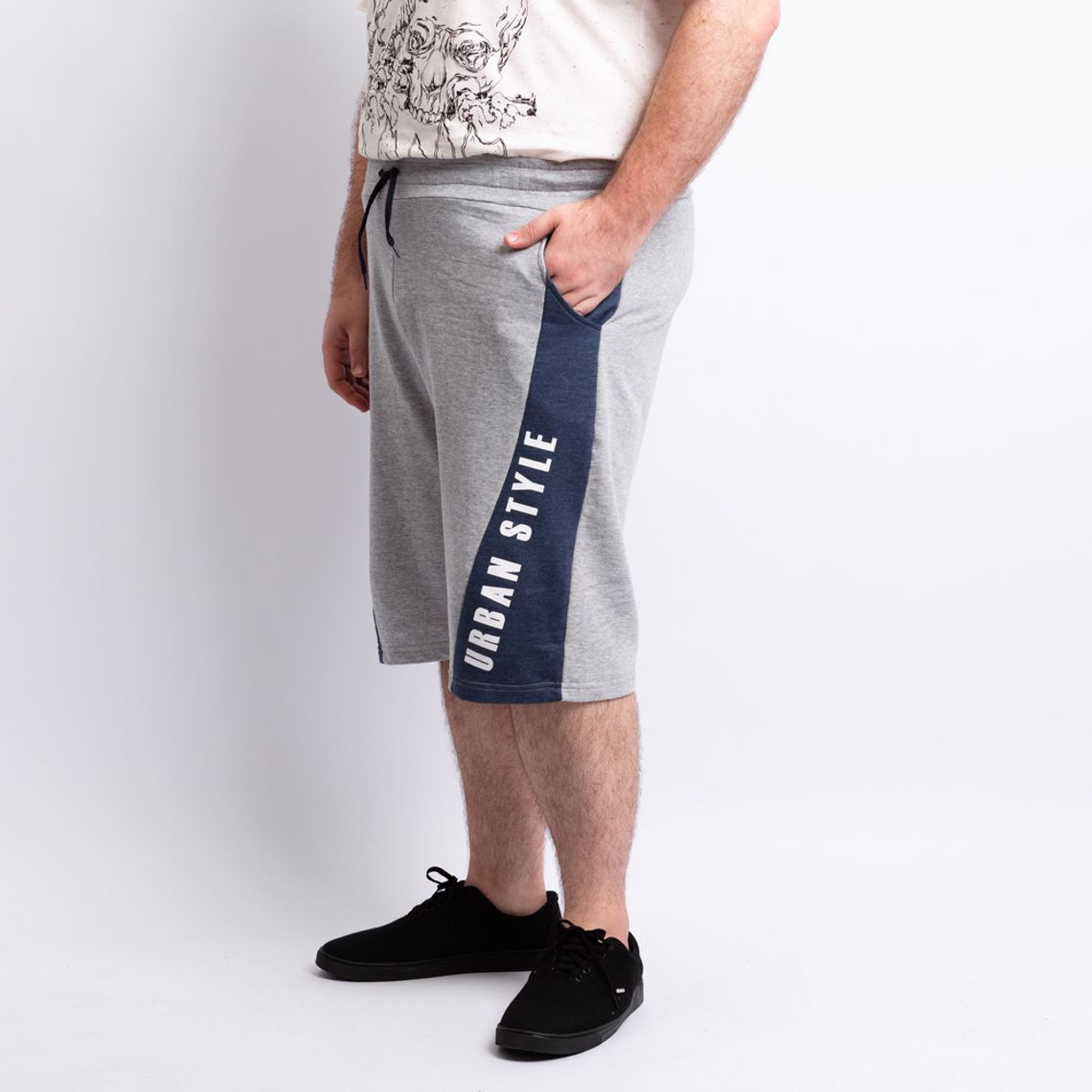 Bermuda Plus Size Moletom Masculina Urban Style - eskala