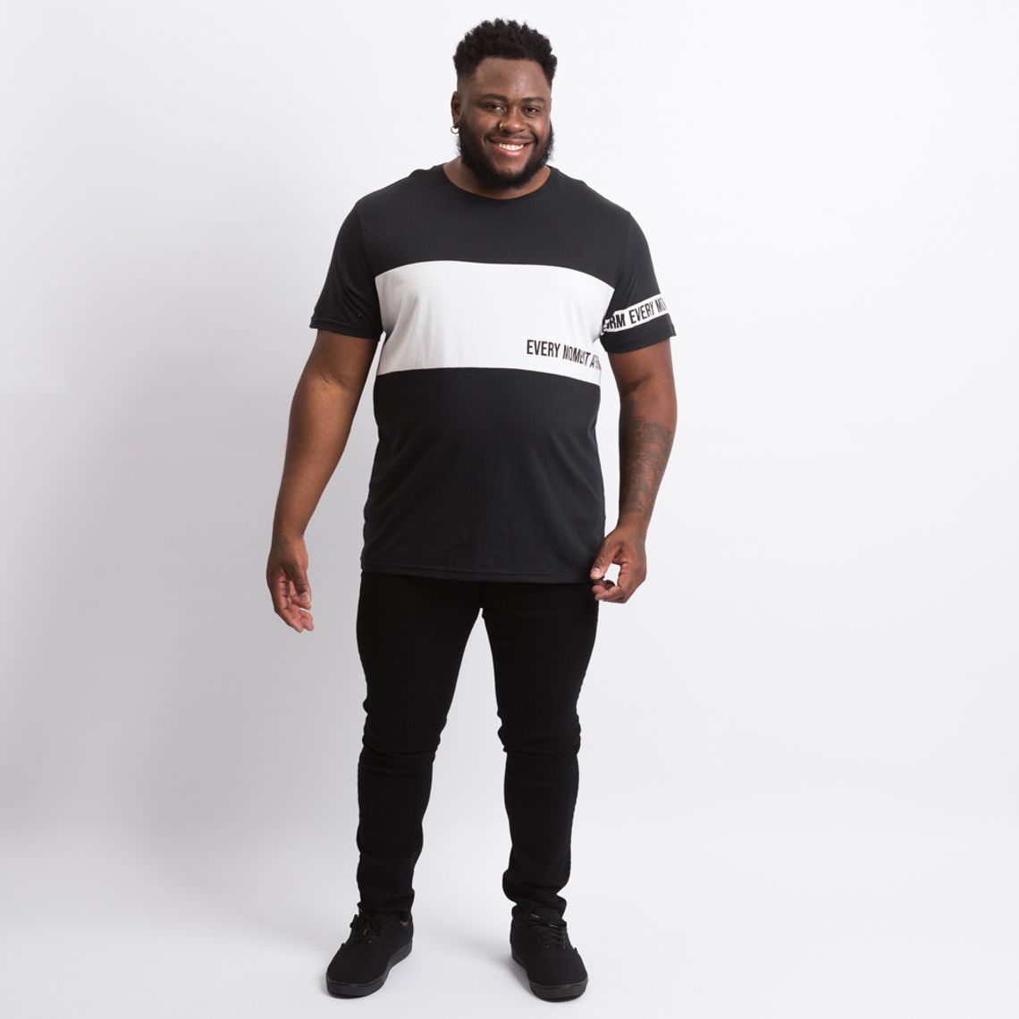 Camisa Vasco I Plus Size 20/21 s/n° Torcedor Kappa Masculina - Preto+Branco  | Kappa