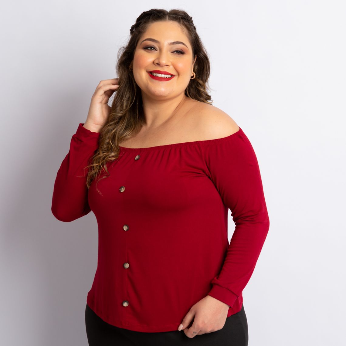 blusa ciganinha para gordas