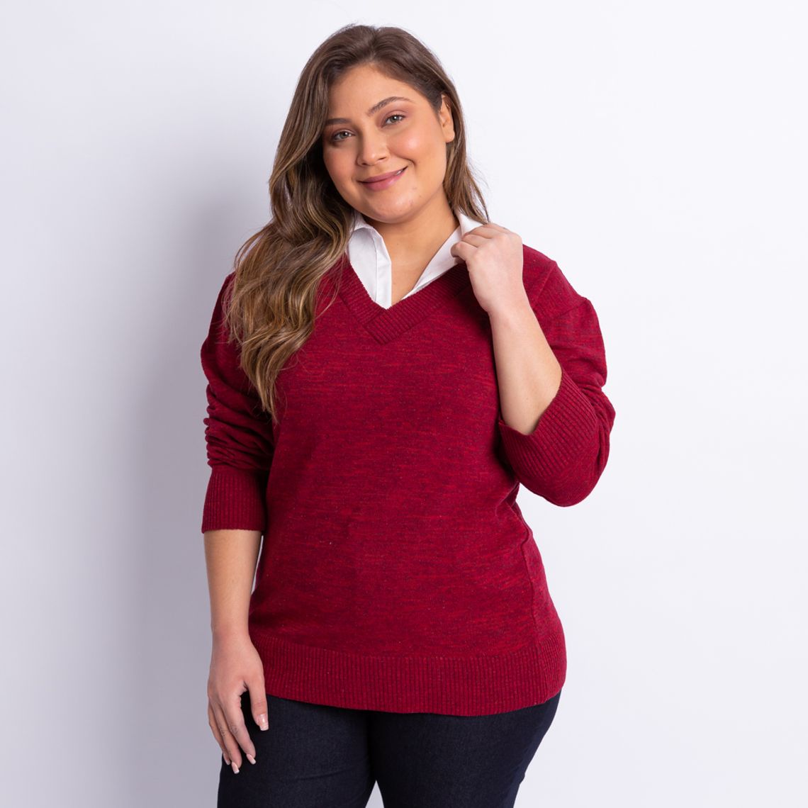 sueter tricot feminino plus size